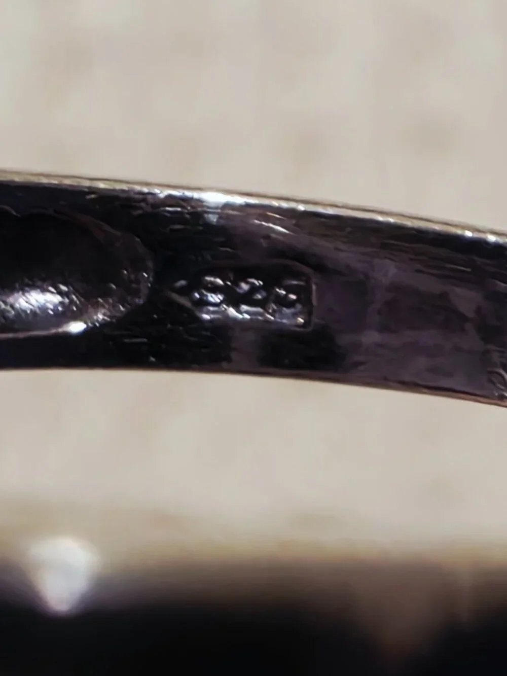 Vintage Sterling Silver vintage bezel